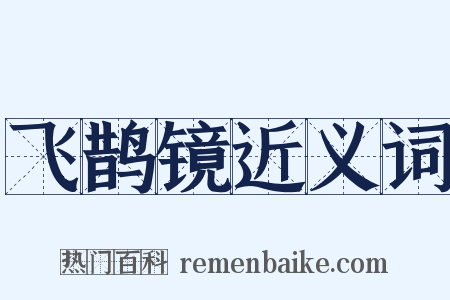 飞鹊镜近义词是什么意思的图片